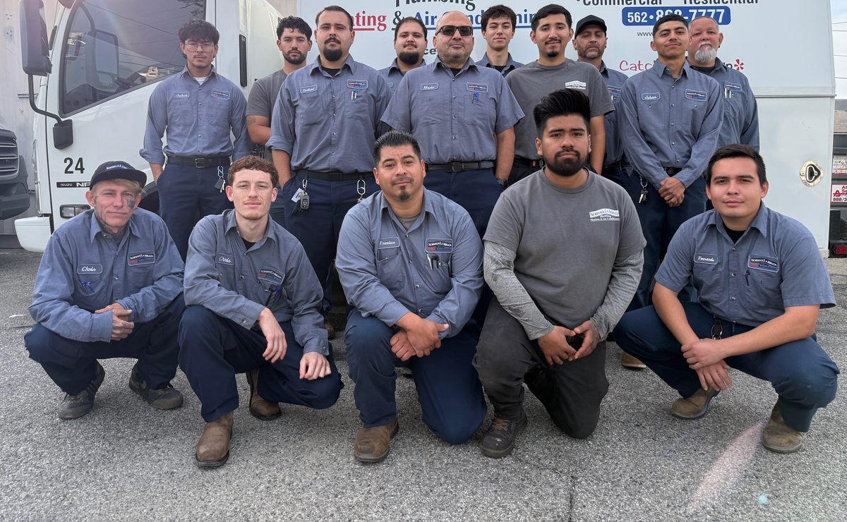 The full Norwalk/La Mirada Plumbing team — over 15 licensed technicians serving greater Los Angeles